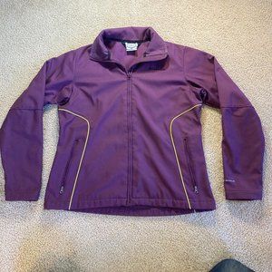 Columbia Omni-Shield Womens Size L Large Fleece Jacket Purple Full Zip Polyester